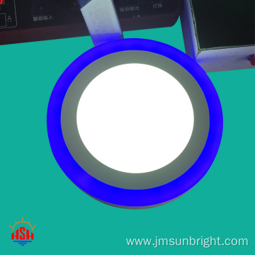 Inset and surface two color panel light